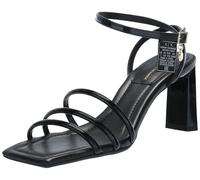 Armani Exchange Dalia Triple Band Ankle Strap, Sandalia de tacón Mujer, Negro, 41 EU