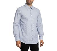 Armani Exchange Hombre Camisa con Estampado De Logotipo Regular, White Stripe, S