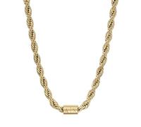 Armani Exchange Cadena para hombre de acero inoxidable en tono dorado, AXG0126710