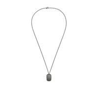 Armani Exchange Collar de acero inoxidable plomizo para hombre, AXG0170060