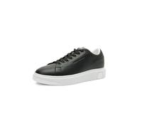Armani Exchange Hombre con Logotipo Bordado en la Suela Zapatillas, Negro, 41 EU