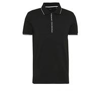 Armani Exchange Hombre Hidden Buttons, Stretch Cotton Polo Not Applicable, Negro (Black 1200), Small