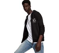 Armani Exchange Hombre Icon Hoodie Capucha Not Applicable, Negro (Black 1200), X-Small