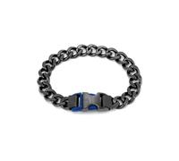 Armani Exchange Hombre Pulsera de acero inoxidable con cierre de hebilla, Grafito