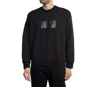 Armani Exchange Hombre Sudadera con Gráfico De Logotipo De Caja, Black, M