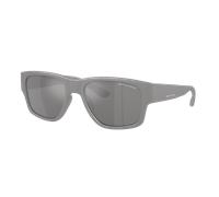 Armani Exchange Hombre Sunglass AX4141SU - Color del Marco: Gris Mate, Color de la Lente: Gris Espejado Plata