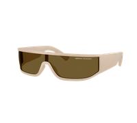 Armani Exchange Hombre Sunglass AX4153SU - Color del Marco: Beis mate, Color de la Lente: Dark Brown Voodoo