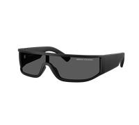 Armani Exchange Hombre Sunglass AX4153SU - Color del Marco: Negro Mate, Color de la Lente: Dark Grey Voodoo
