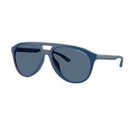 Armani Exchange Hombre Sunglass AX4156SU - Color del Marco: Azul Oscuro Mate, Color de la Lente: Azul Oscuro