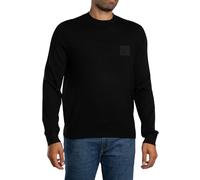 Armani Exchange Hombre Tejido De Lana con Logotipo De Caja, Black, L
