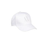 Armani Exchange Icon Logo Studs Hat Gorra de béisbol, Blanco óptico, Talla única Mujeres