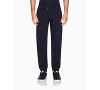 Armani Exchange Men's Icon Project - Pantalones Deportivos con Logotipo incrustado, Color Azul, Talla M, Azul Marino Profundo, M