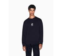 Armani Exchange Icon Project, Embroidered Logo, Crewneck Sudadera, Azul Marino Profundo, XL para Hombre