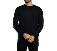 Armani Exchange Icon Project, Embroidered Logo Suéter pulóver, Azul Marino Profundo, L para Hombre