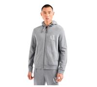 Armani Exchange Icon Project Kapuzen-Sweatshirt, Bestickt Mit Reißverschluss Sudadera, Bc09 Gris, M para Hombre