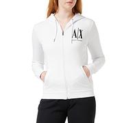 Armani Exchange Icon Project Hoodie Capucha para Mujer, Blanco (Optic White 1000), S