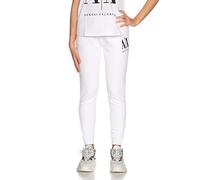 Armani Exchange Icon Project Jogger Pantalones de Deporte, Mujer, Blanco (Optic White 1000), 42 (Talla del fabricante: Medium)