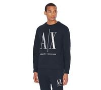Armani Exchange Icon Sweat Sudadera para Hombre, Azul (Navy 1510), XXL