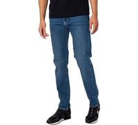 Armani Exchange J16 Straight Fit Comfort Cotton Denim Pants Jeans, Indigo Azul Vaquero, 38 para Hombre