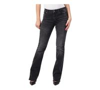 Armani Exchange J65, Stretch Cotton, Flare Cut, Used Look Jeans, Black Denim, 29 W De Las Mujeres