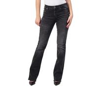 Armani Exchange J65, Stretch Cotton, Flare Cut, Used Look Jeans, Black Denim, 27 W De Las Mujeres