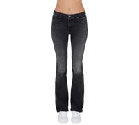 Armani Exchange J65, Stretch Cotton, Flare Cut, Used Look Jeans, Black Denim, 28 W De Las Mujeres