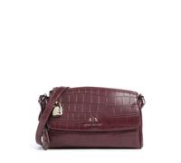 Armani Exchange Jane Bandolera vino, imitación de cuero, mujer