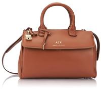 Armani Exchange Jane, Sustainable, Padlock Logo Charm, Tote M Mujeres, Whisky, Talla única