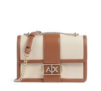 Armani Exchange Jodie - Bandolera mediana de lona para mujer, color natural, talla única