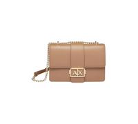 Armani Exchange Jodie-Correa para el Hombro con Cadena de Oro, Crossbody M para Mujer, Dark Pisco, Einheitsgröße