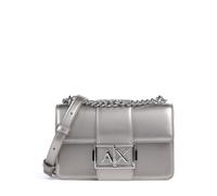 Armani Exchange Jodie S Bolso de hombro plata, imitación de cuero, mujer