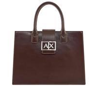 Armani Exchange Jodie, Sustainable, Metal Silver Logo, Bolsa de Compras Mujeres, Dusk Shade