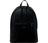 Armani Exchange Leather Backpack, Mochila Hombres, Negro, Talla única