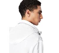 Armani Exchange Lightweight Zip-up Hooded Windbreaker Jacket Rompevientos, White 1100, M Hombres