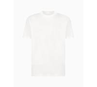 Armani Exchange Limited Blue Edition Box Logo tee Camiseta, Blanco Crudo, XL Hombres