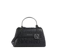 Armani Exchange Liz Bolso de mano negro, poliuretano, mujer