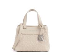 Armani Exchange Liz Monogram S Bolso de mano amarillo vainilla, imitación de cuero, mujer