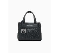 Armani Exchange Bolso de mano Liz Patent Small para mujer Negro Talla única