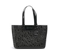 Armani Exchange Liz Patent M Bolsa shopping negro, imitación de cuero, mujer