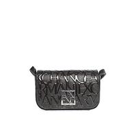 Armani Exchange Liz Small Crossbody, Bolsos para Mujer, Negro (Black), Talla única