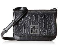 Armani Exchange Liz-Small Shoulder Strap, Crossbody Medium para Mujer, Negro (Nero-Black), 14x8x20 Centimeters (B x H x T)