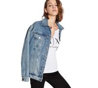 Armani Exchange Logo LS Camiseta, Blanco (Optic White 1000), X-Large para Mujer