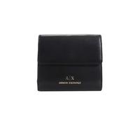 Armani Exchange Logotipo de Jane, sostenible, Impreso en Oro, Billetera Bi-Fold Mujer'S, Negro, Einheitsgröße