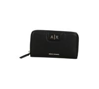 Armani Exchange Logotipo de Mujer Amelie con Cremallera Dorada, Color Negro