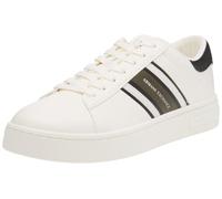Armani Exchange London Side Stripes - Zapatillas Deportivas para Hombre, Color Contrast, Blanco Roto y almizcle, Talla 41,5 EU