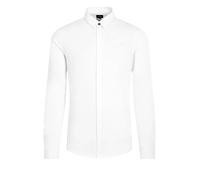 Armani Exchange Long Sleeve Stretch Cotton-Satin Button Up, Camisa,