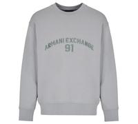 Armani Exchange Armani 91 Logo Crewneck Sudadera, Gris Claro, M para Hombre