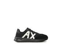 Armani Exchange Men's Dusseldorf Contrast Logo, Zapatillas para Hombre, Multicolor (Black+Black+Off Whit), 45.5 EU