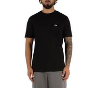 Armani Exchange Men's Essential - Camiseta de Manga Corta con Logotipo de Monograma Lateral, Color Negro, Talla M, Negro, M