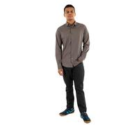 Armani Exchange Men's Essential Camiseta de Manga Larga con Logotipo de Monograma en el Tono Lateral, Gris, M, Dark Gull Gray, M